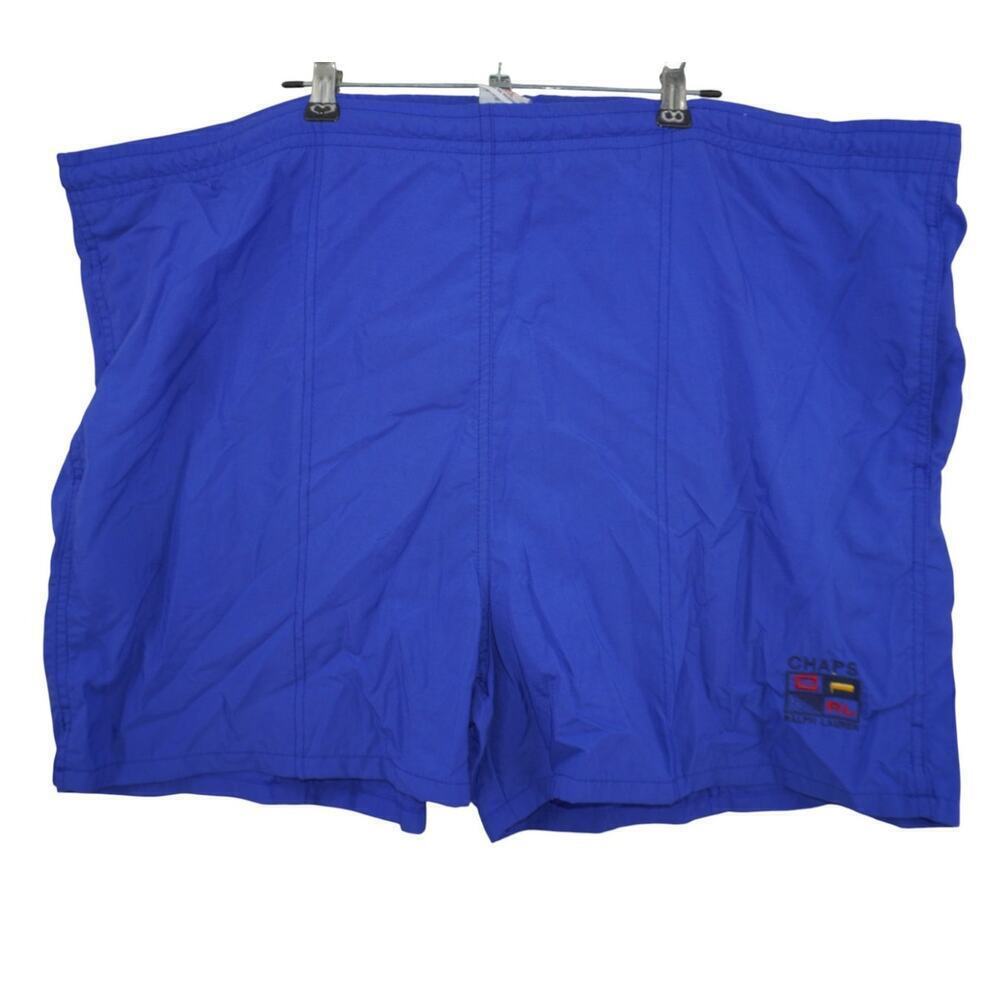Vintage Chaps Ralph Lauren CRL Swim Trunks Men’s Large Blue Nylon Mesh Liner 90S